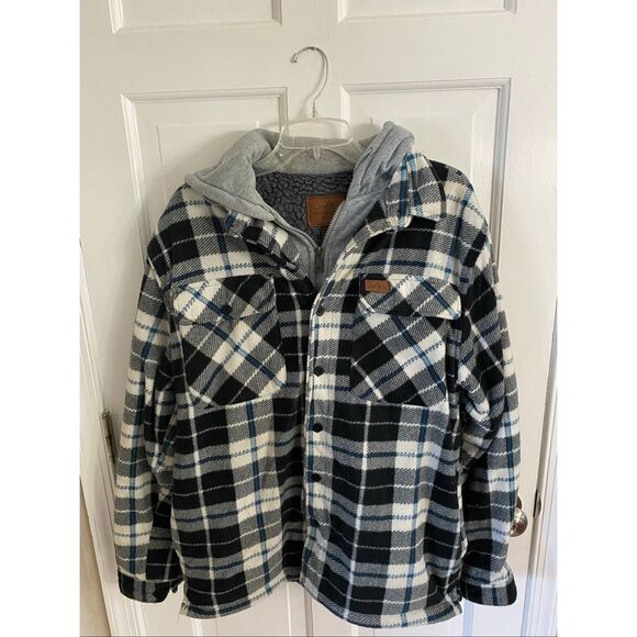 Mountain Ridge fleece flannel jacket size L - Picture 1 of 11